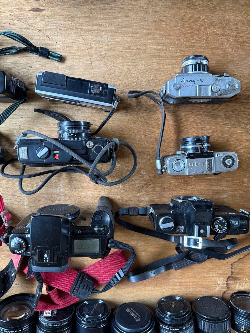 O-2063】カメラ レンズ セット Canon ミノルタ FUJICA