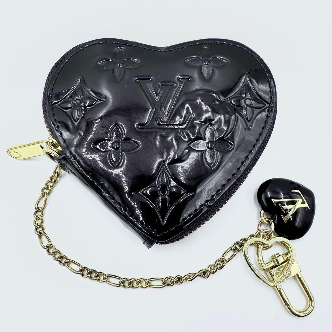 ルイヴィトン ヴェルニ ハート ポルトモネクール 小銭入れ ケース 茶