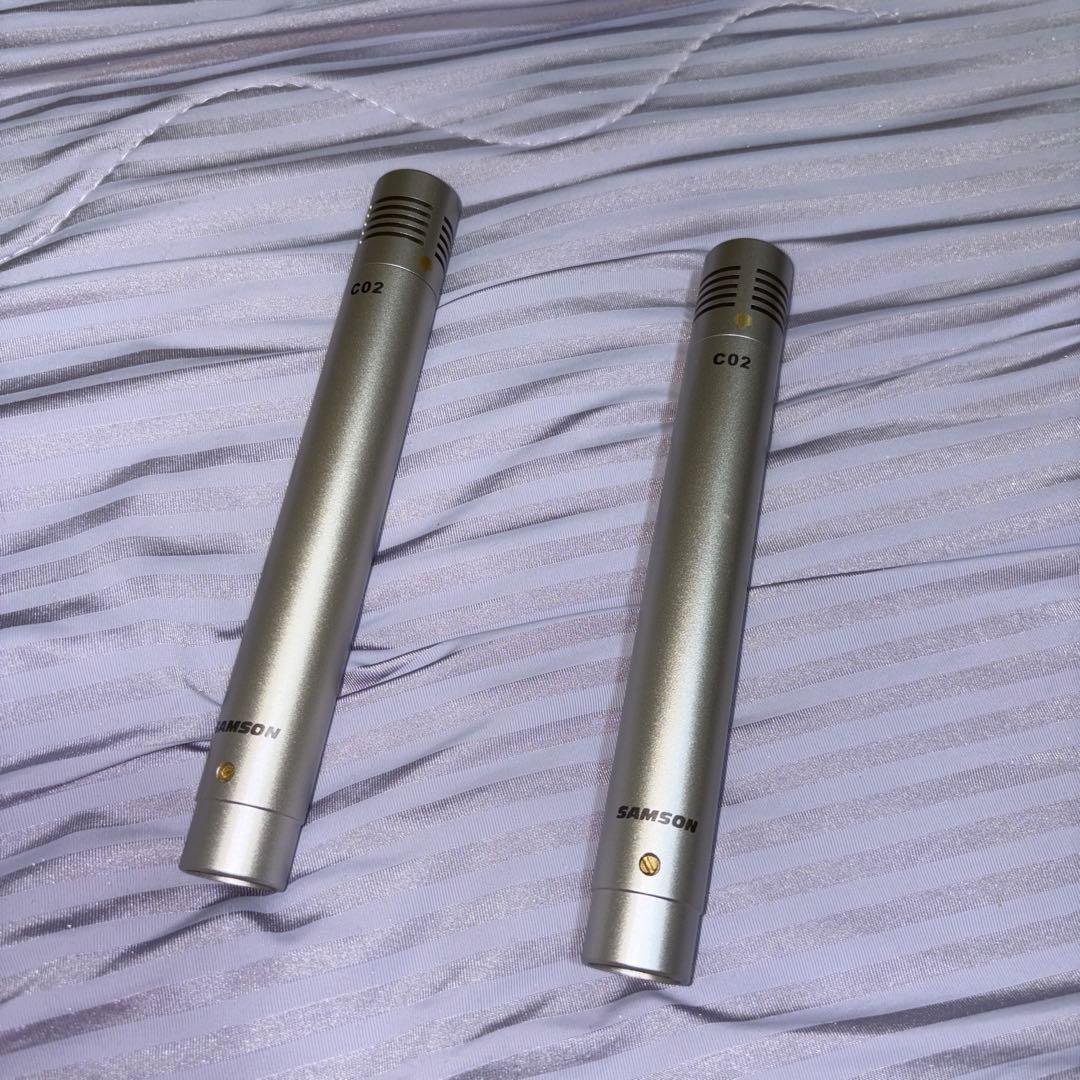 SAMSON C02 コンデンサーマイク ペア（2本セット）ケース・クリップ付