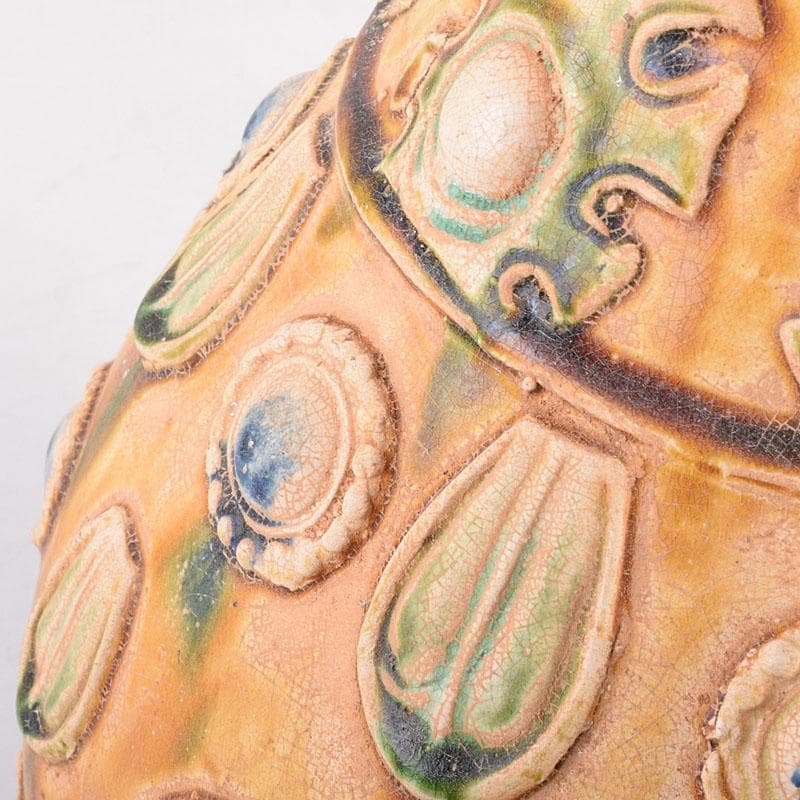 中国 唐三彩 蓋壷 飾壷 C R8539H