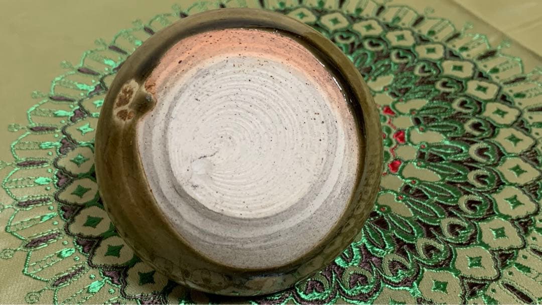 珍品　朝鮮唐津？窯変？大海茶入　棗　ナツメ　茶入　茶道具　蓋無し