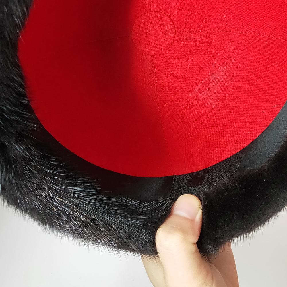 珍】 皇帝冠 中国古美術 真珠貂皮 清朝様式