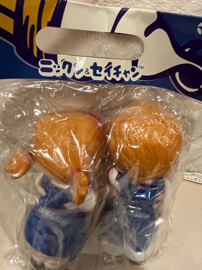 【未使用】ニックン&セイチャン 非売品 キャラクター缶 nissei 貯金箱