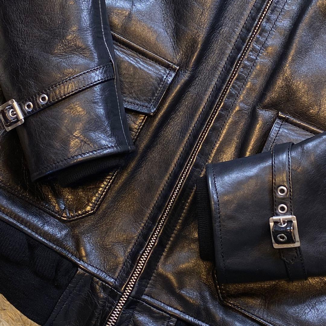 フィンダーズキーパーズ バックボーン G-1 馬革 レザージャケット S