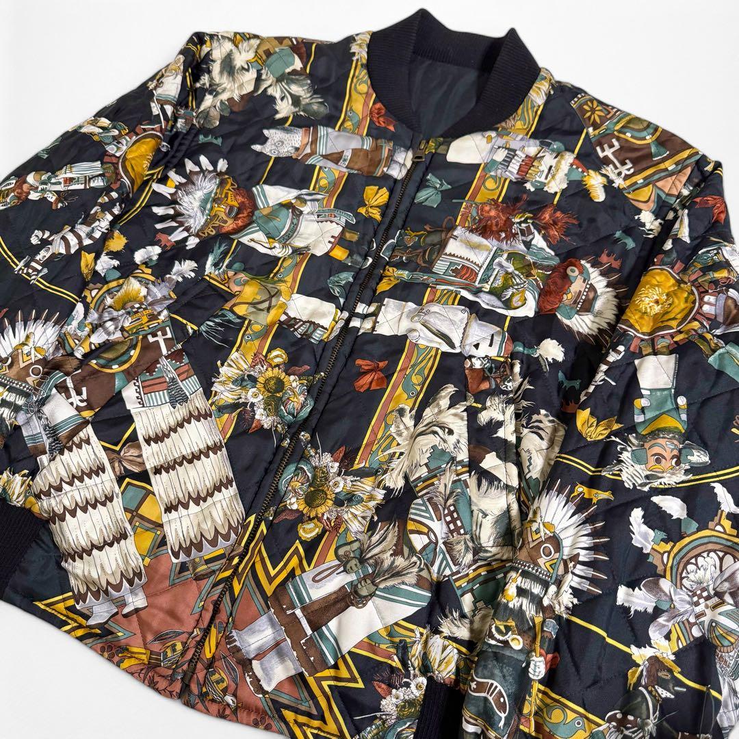 HERMES Kachinas バンダナ 総柄 シルク ボンバ ブルゾン Yasu Satori