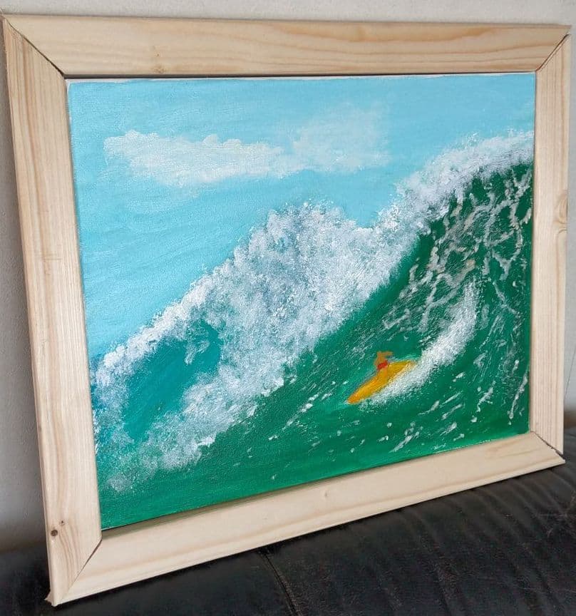 待っていた大波