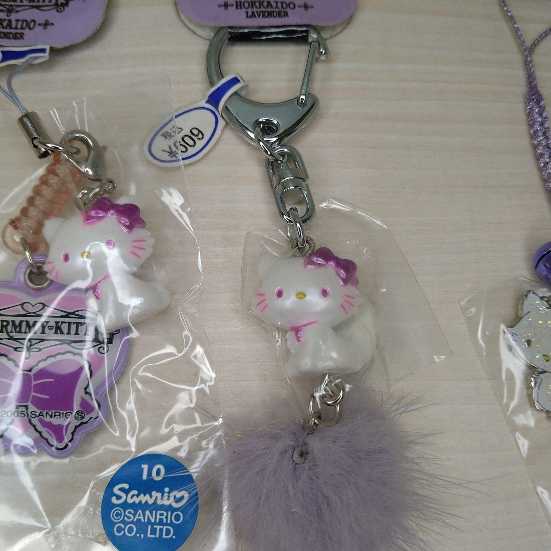 サンリオハローキティ　チャーミーキティ　ご当地キーホルダー北海道限定　ラベンダー