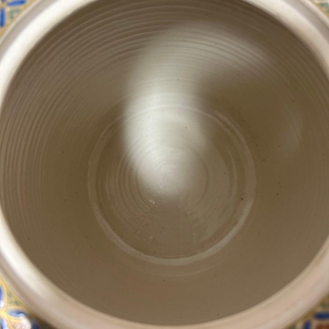 陶正山 薩摩ペルシャ紋水指 茶道具懐石茶箱鵬雲斎坐忘斎淡々斎