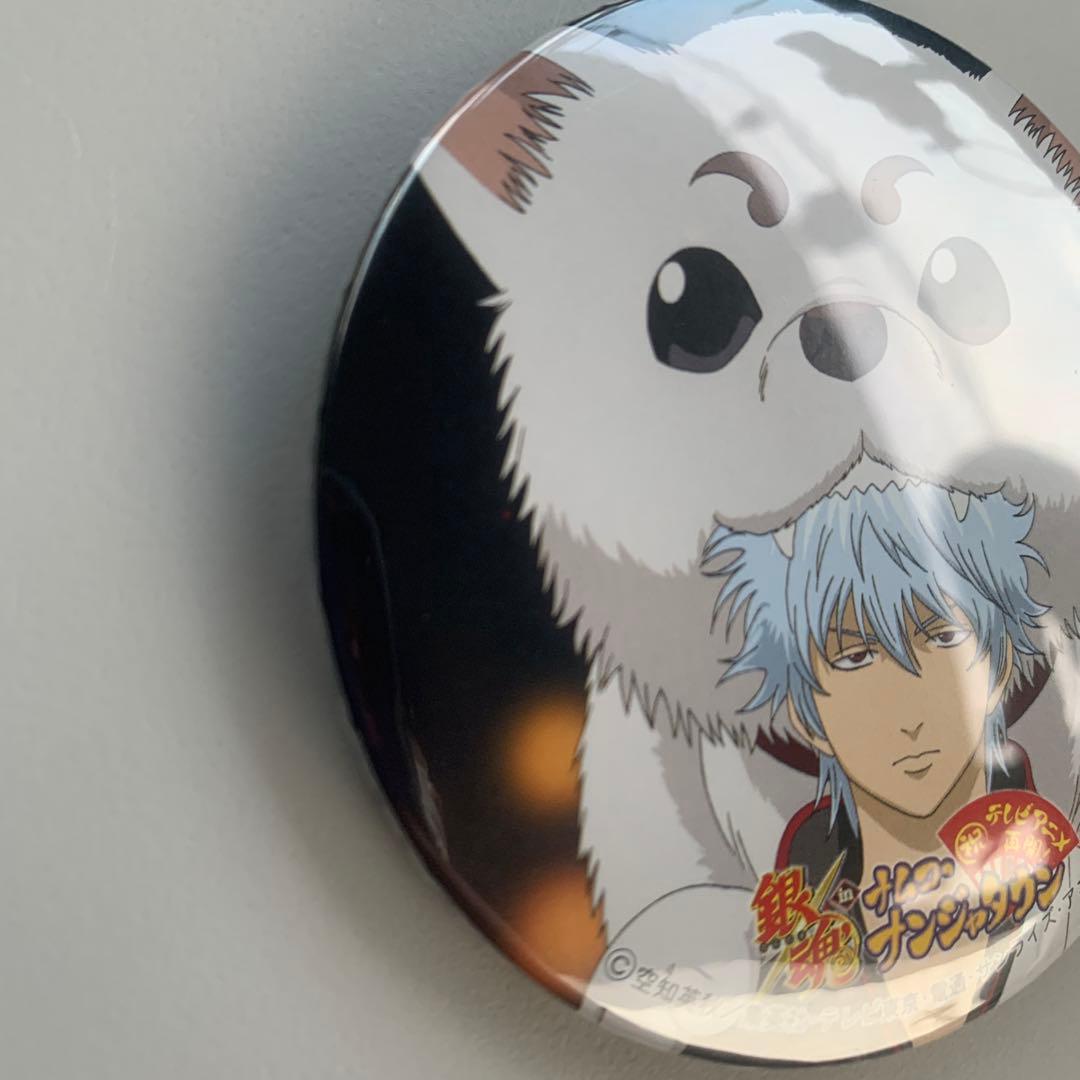 銀魂 ナンジャタウン 缶バッジ 坂田銀時 定春