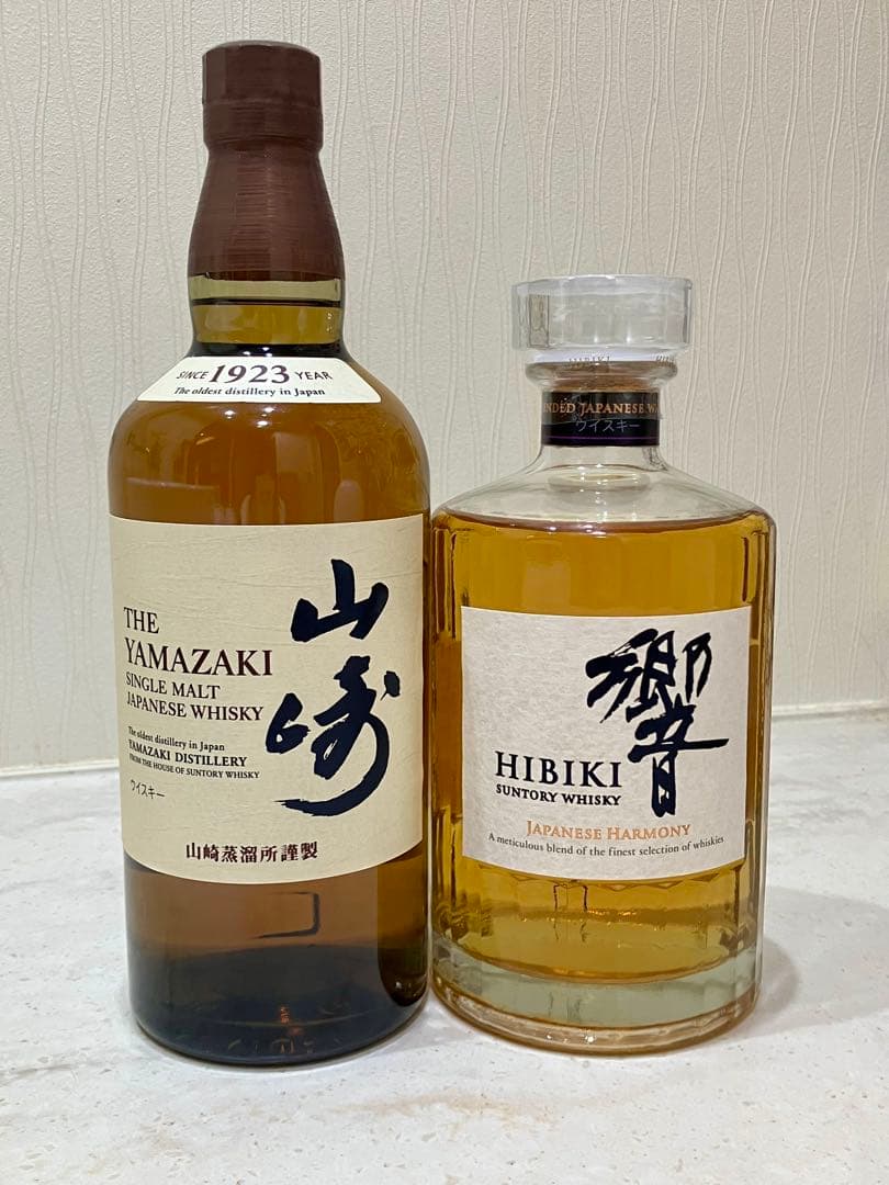 山崎シングルモルトウイスキー & 響ブレンデッドウイスキーセット