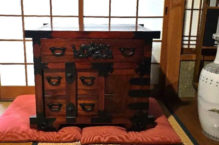 キャスター付き 箪笥 船箪笥 タンス 木製家具 収納家具 キャビネット
