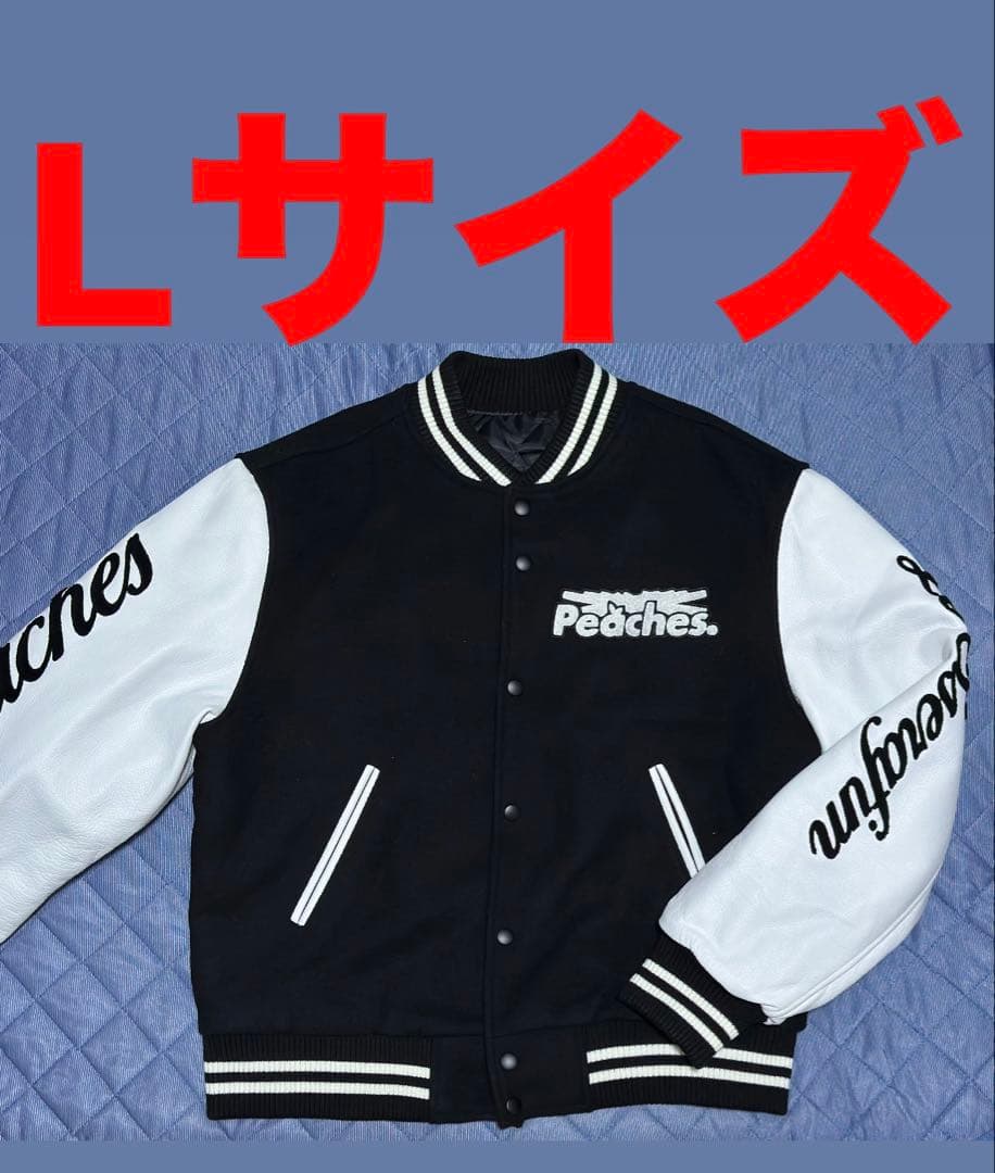 LE SSERAFIM Peaches. VARSITY JACKET Lサイズ LE SSERAFIM | [LE SSERAFIM x Peaches.] VARSITY JACKET