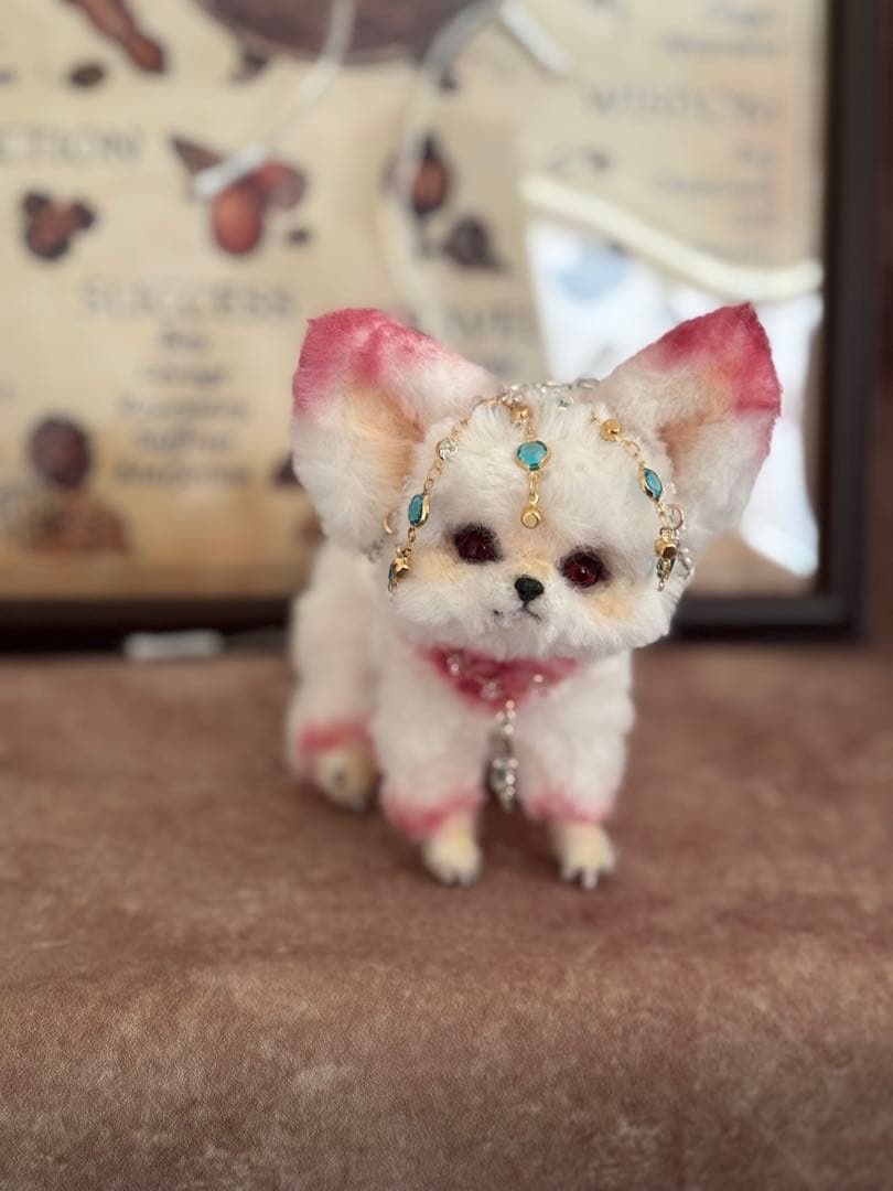 アートドール フェネック幻獣 羊毛フェルト