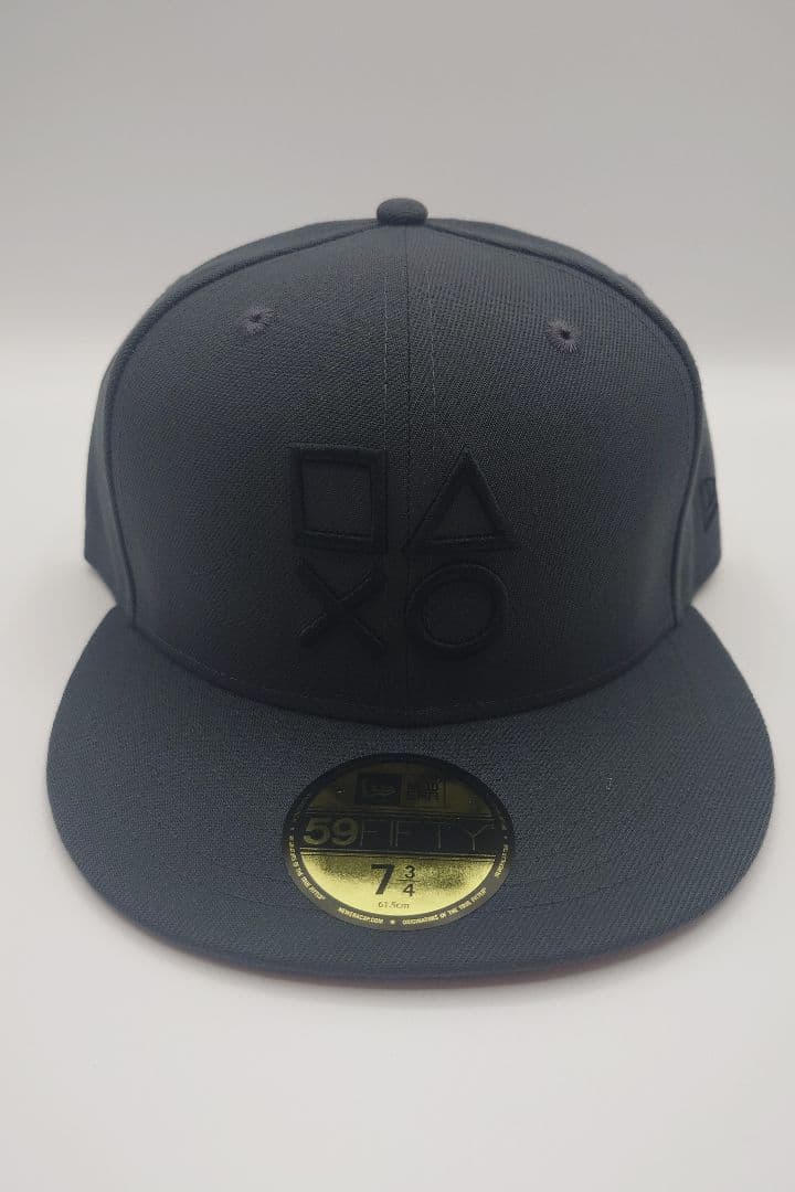 NEWERA X PlayStation ダークグレー キャップ 7 3/4 59FIFTY PlayStation シェイプス ロゴ ダークグラファイト