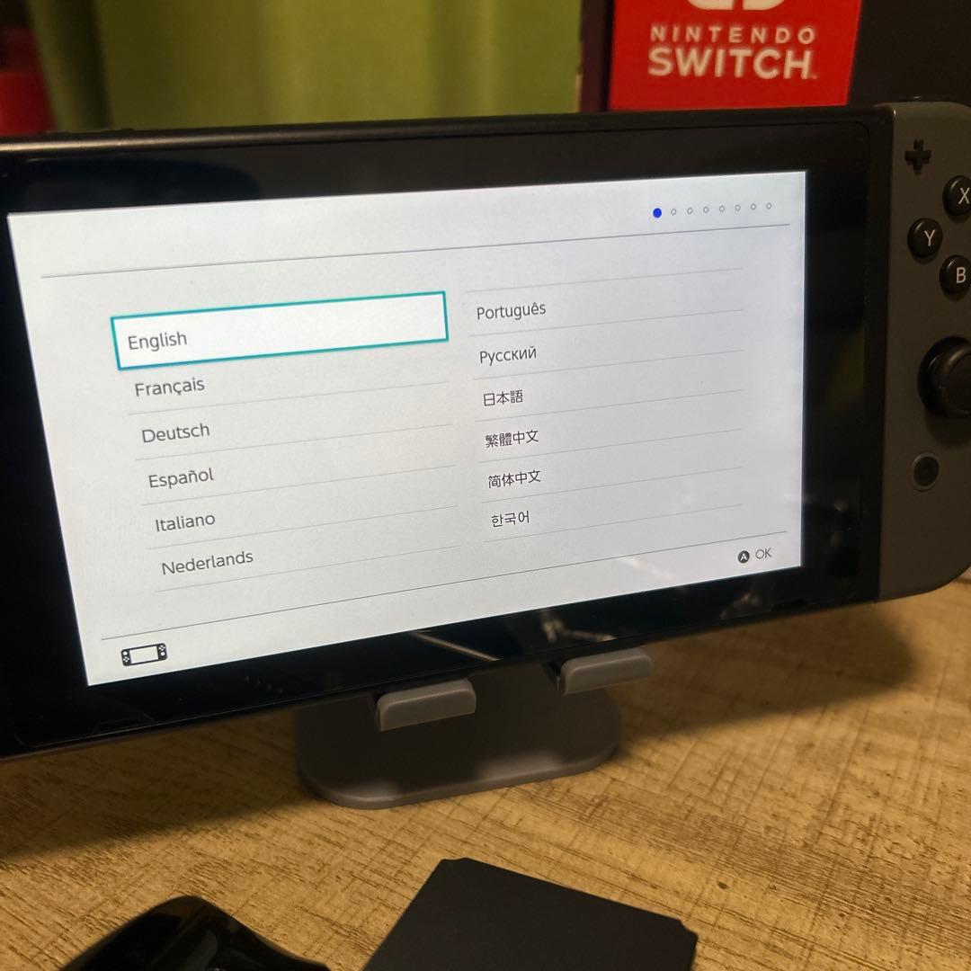 Nintendo Switch 本体グレー付属品完備 SDカード64GB付き