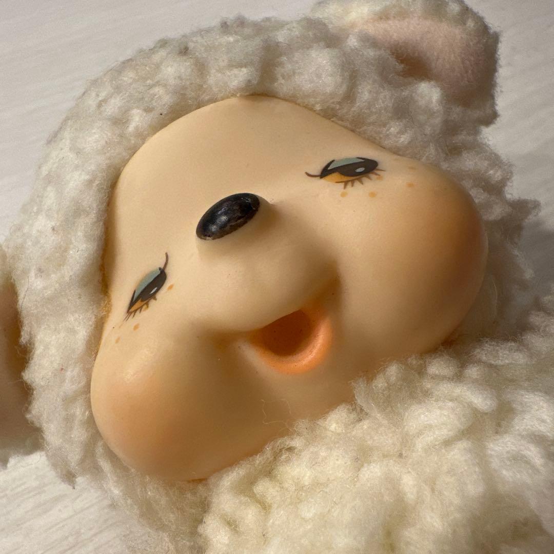 昭和レトロ モンチッチの友達 羊のチャム セキグチ初期タグ 1970年代 激レア