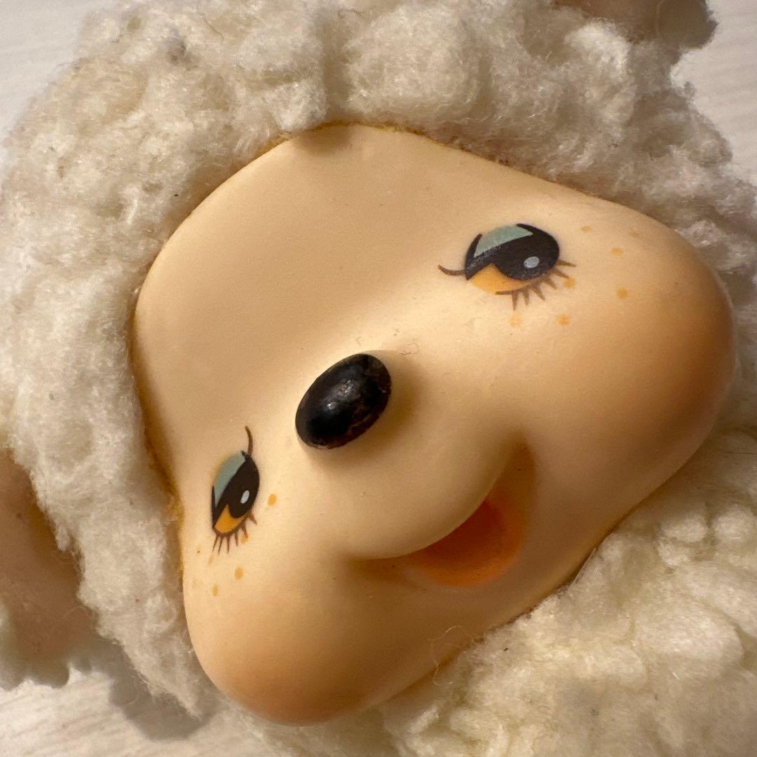 昭和レトロ モンチッチの友達 羊のチャム セキグチ初期タグ 1970年代 激レア