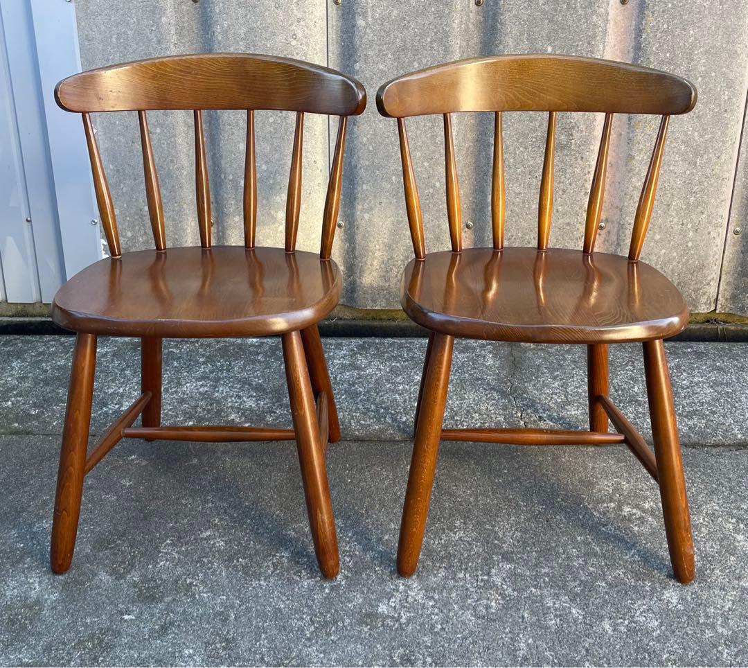 ビンテージ/飛騨家具/WINDS/太平/ウィンザーチェア/ダイニングチェア/⑦