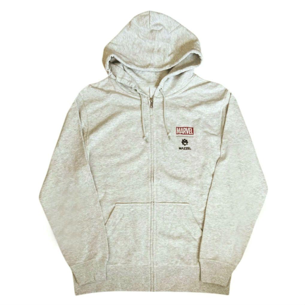 MAZZEL MARVEL ジップ パーカー フーディ Lサイズ ナチュラル - メルカリ