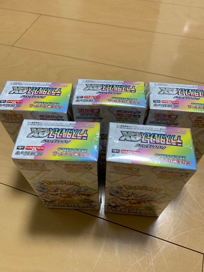 ポケモンカードゲーム テラスタルフェスex ５BOX シュリンク付き 未開封