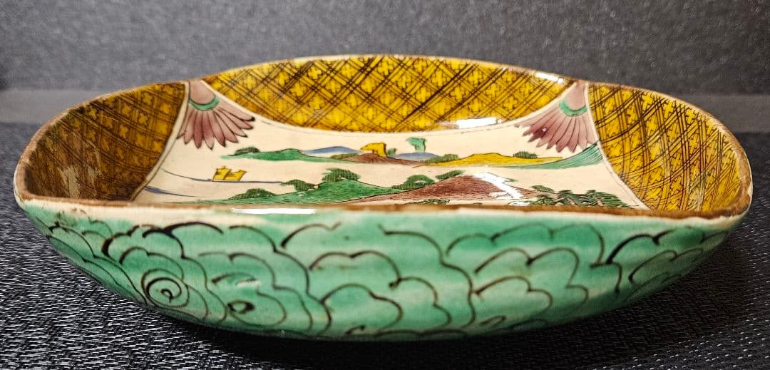 江戸時代末期～明治時代初期 古九谷 再興九谷 青手古九谷 楼閣山水