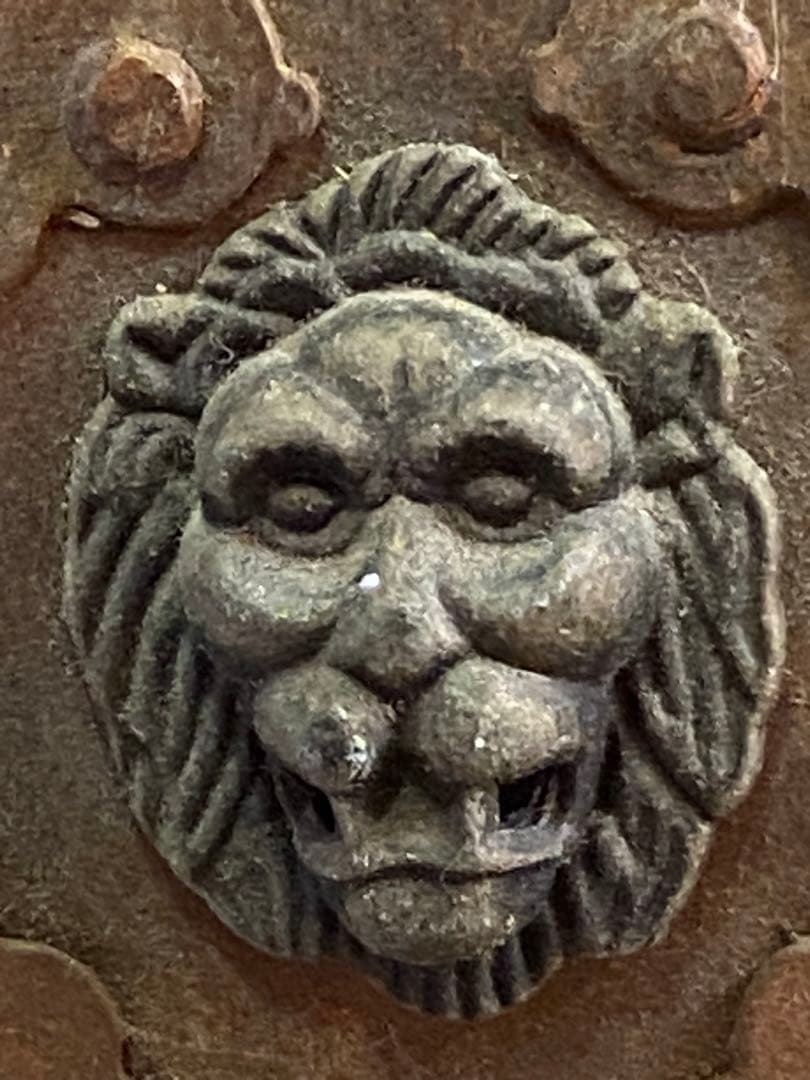 超希少♦️中国武具♦️中国歴史 アンティーク兜♦️獅子形金具♦️鳳羽兜♦️青色装飾♦️送料込