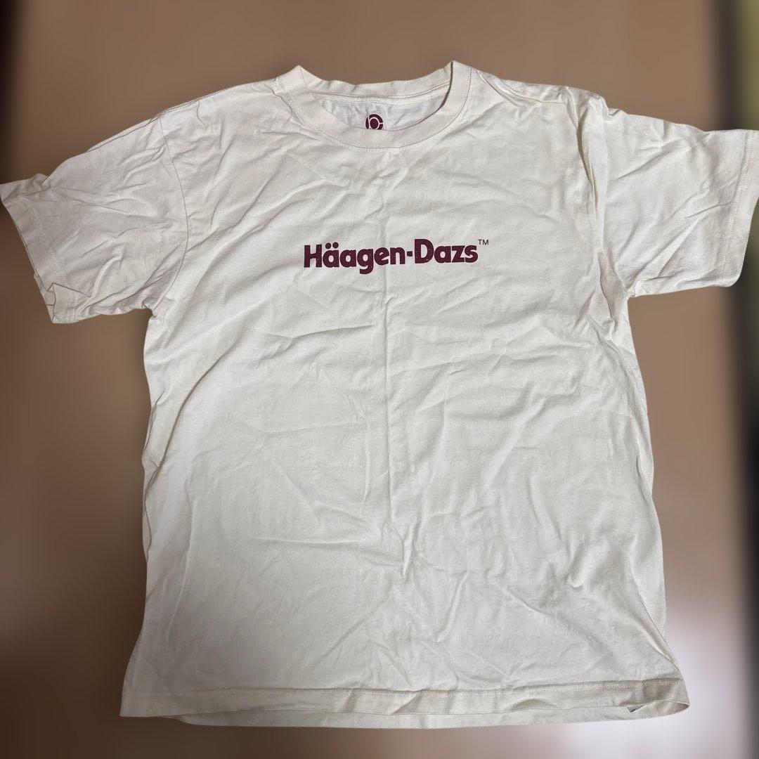 アダムエロペ Tシャツ 半袖 ハーゲンダッツ バニラ サイズL - メルカリ