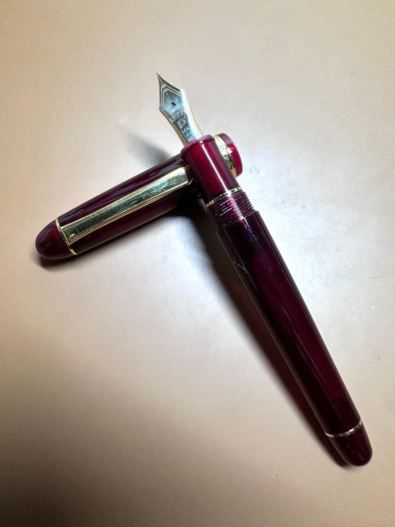 け*い様 プラチナ #3776 センチュリー F 細字 14K 赤系 プラチナ万年筆