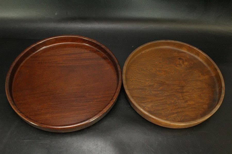 煎茶 丸盆 二件 茶器 錫茶托まとめて(ZE423)