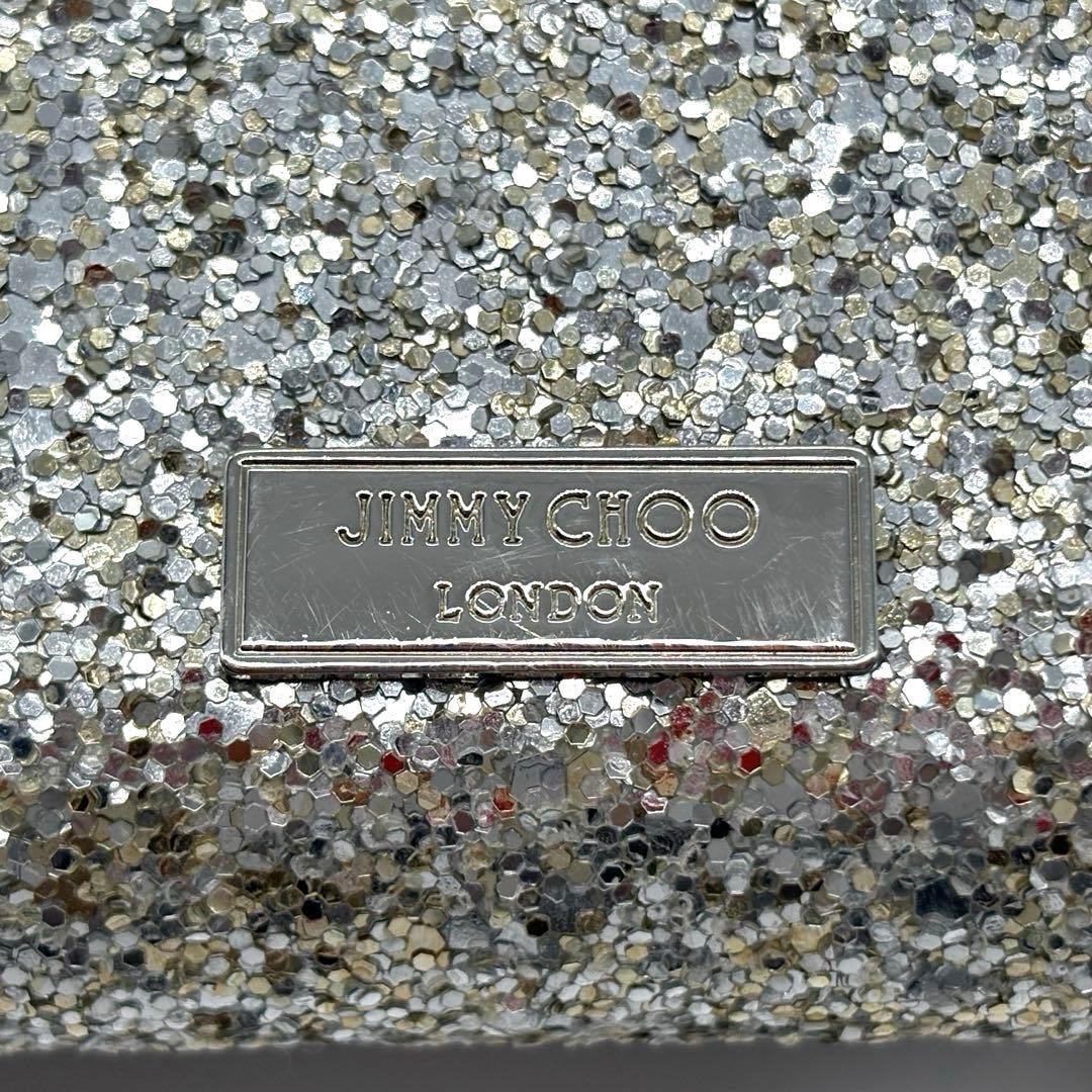 美品！正規品 ジミーチュウ グリッター チェーンバッグ ミニショルダー クラッチ