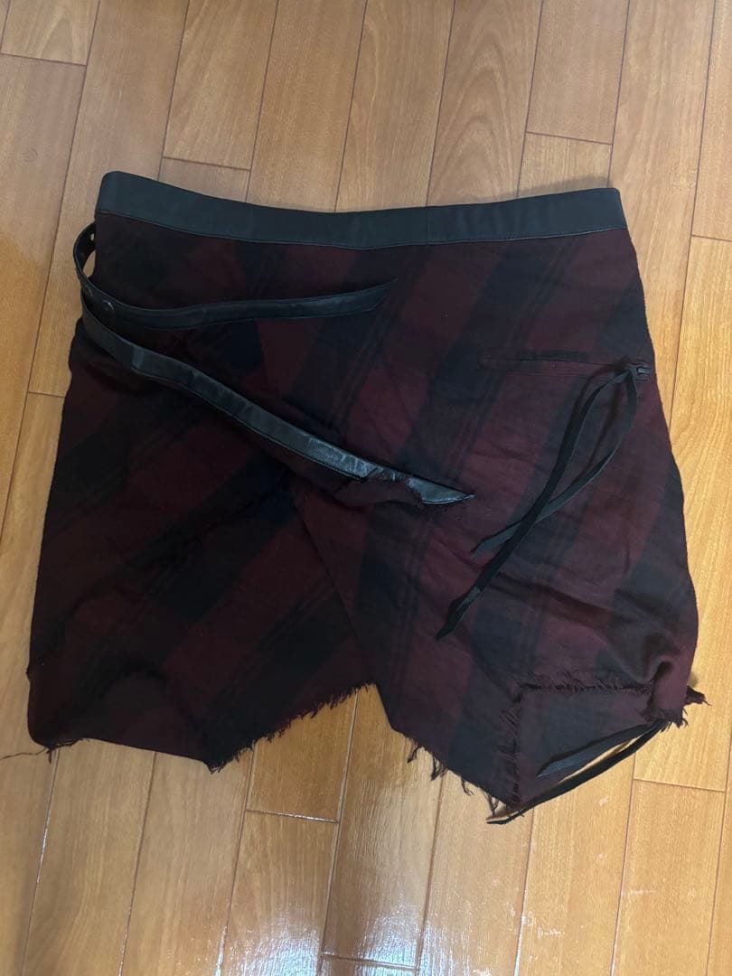 【health】kmrii 初期 巻きスカート hyde着用 チェック