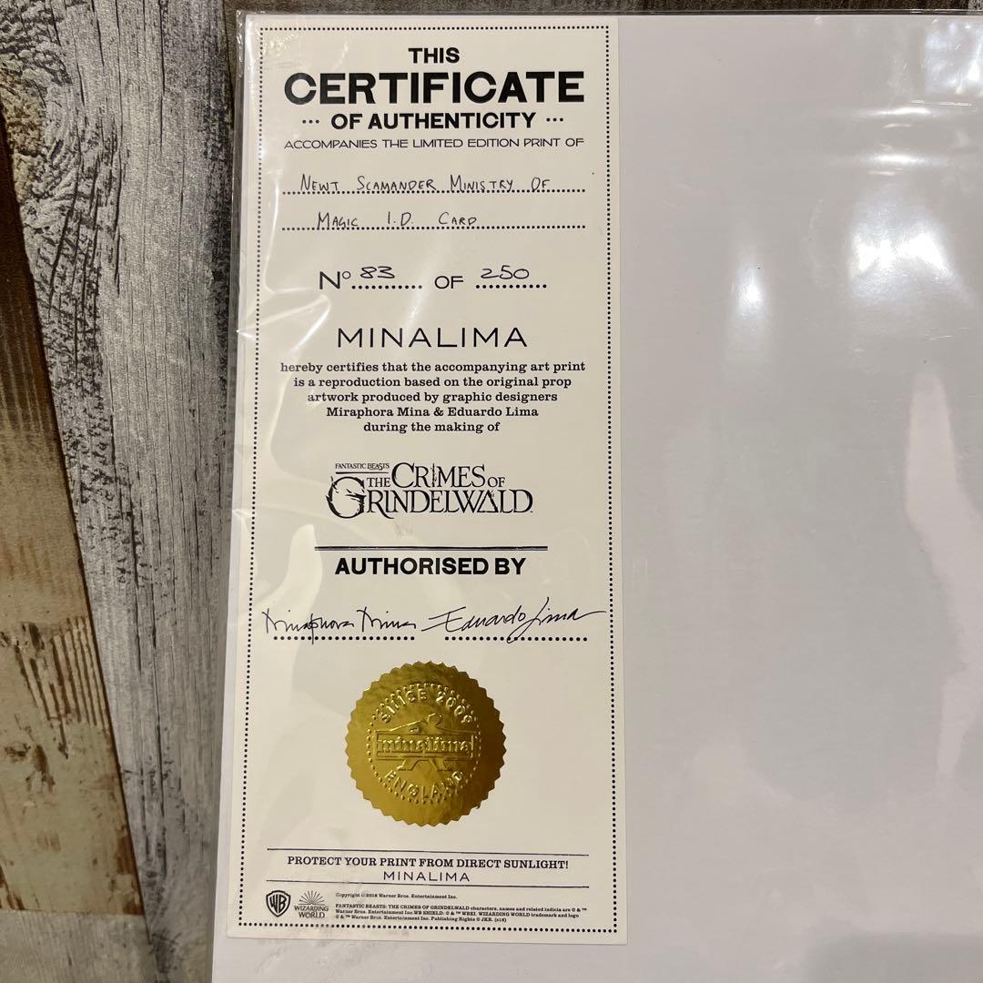 【世界限定250枚】ミナリマ 魔法省 IDカード 限定版 83/250