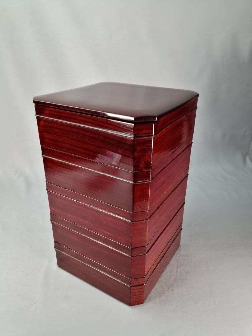 茶事具】塗師岸信卿、指物師利斎造 和休好縁高 主菓子 漆器 菓子器201