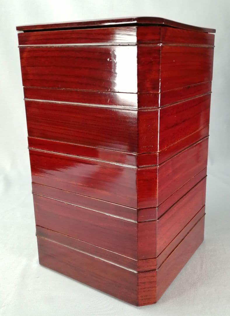 茶事具】塗師岸信卿、指物師利斎造 和休好縁高 主