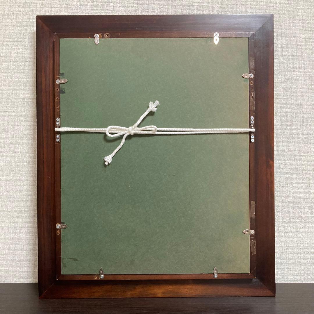 織田広喜「少女」パステル画額装直筆サイン日本芸術院会員