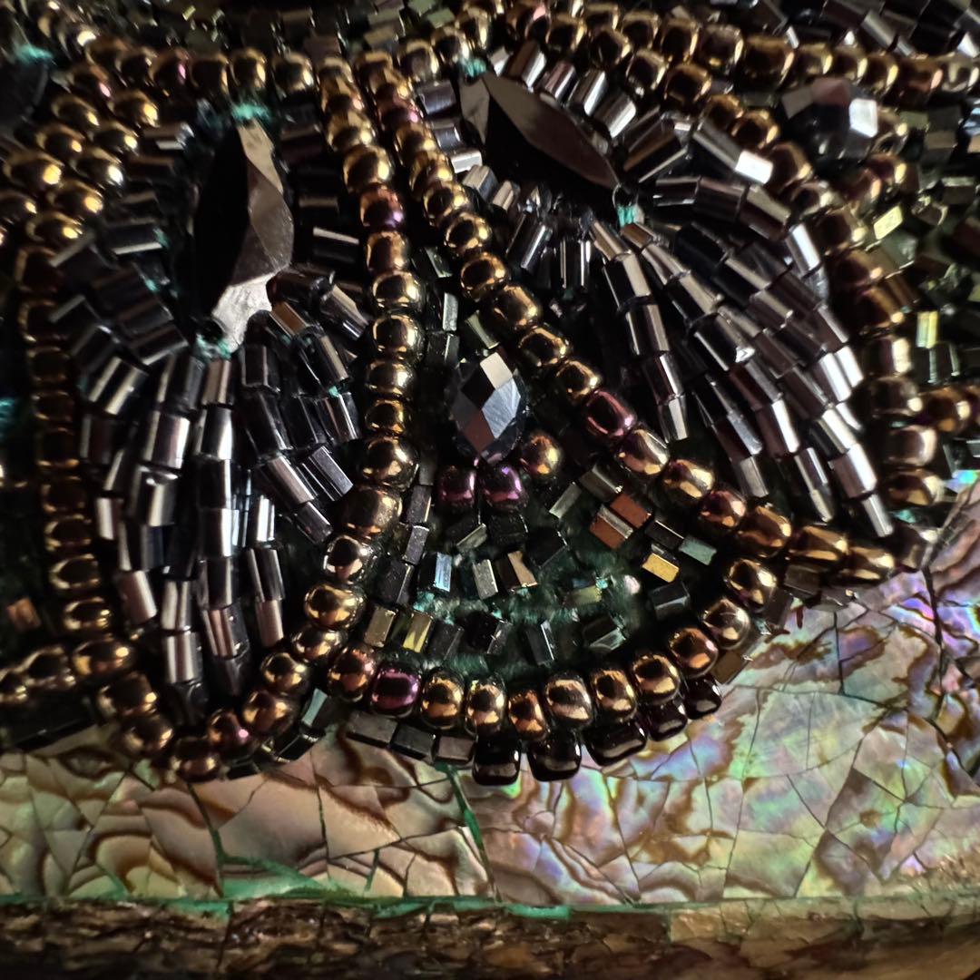 【美品】GRACE CONTINENTAL フラワーシェルクラッチ