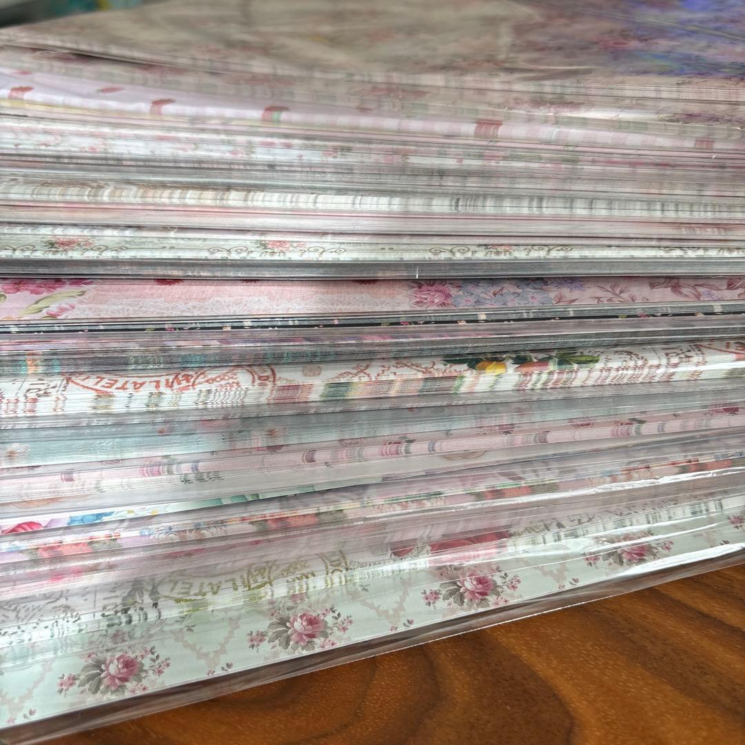 ぽ*ん様 【処分価格】A4デザインペーパー 大量まとめ売り 80サイズ