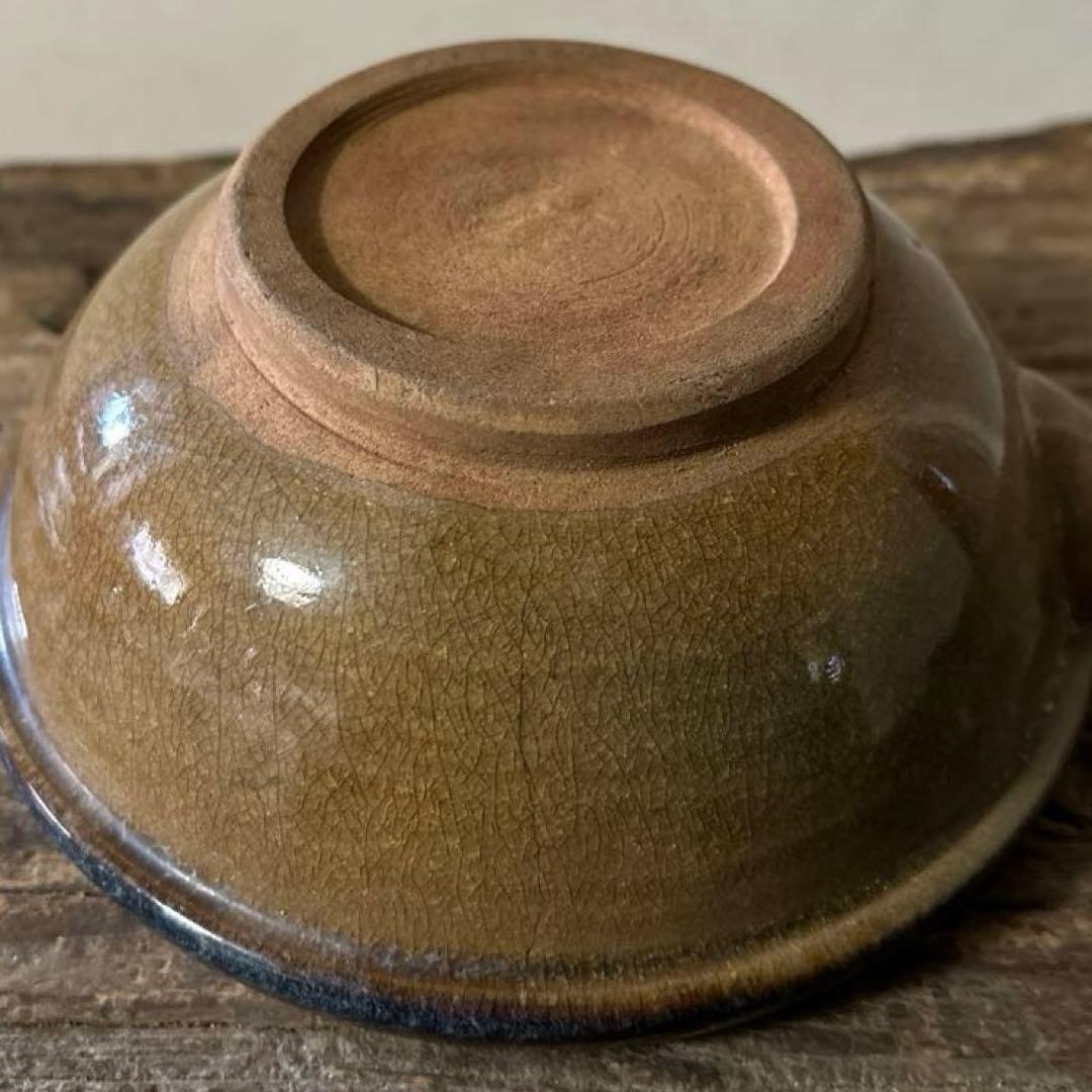 古い小砂焼片口　平清水　酒器　アンティーク　骨董　古民芸　検:白洲正子　李朝