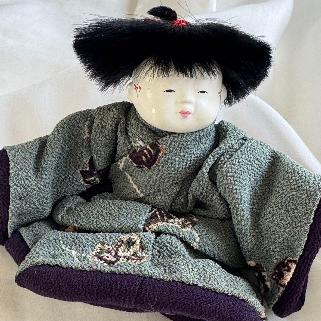 御所人形 わらべ男の子 身長12cm五代目光宝作 吉野光宝