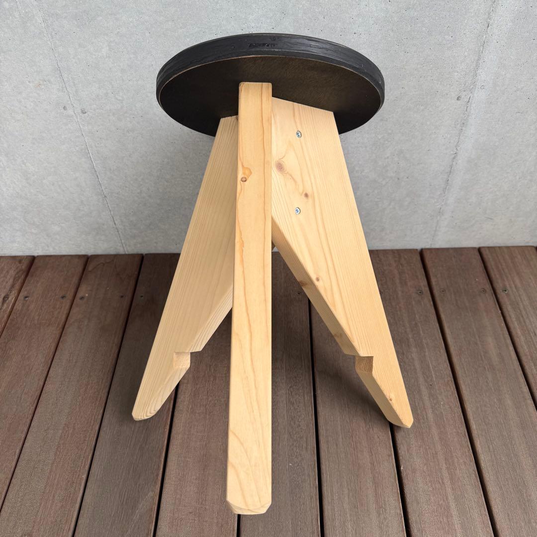 M&M カスタムパフォーマンス 木製スツール 椅子 チェアの通販はau PAY