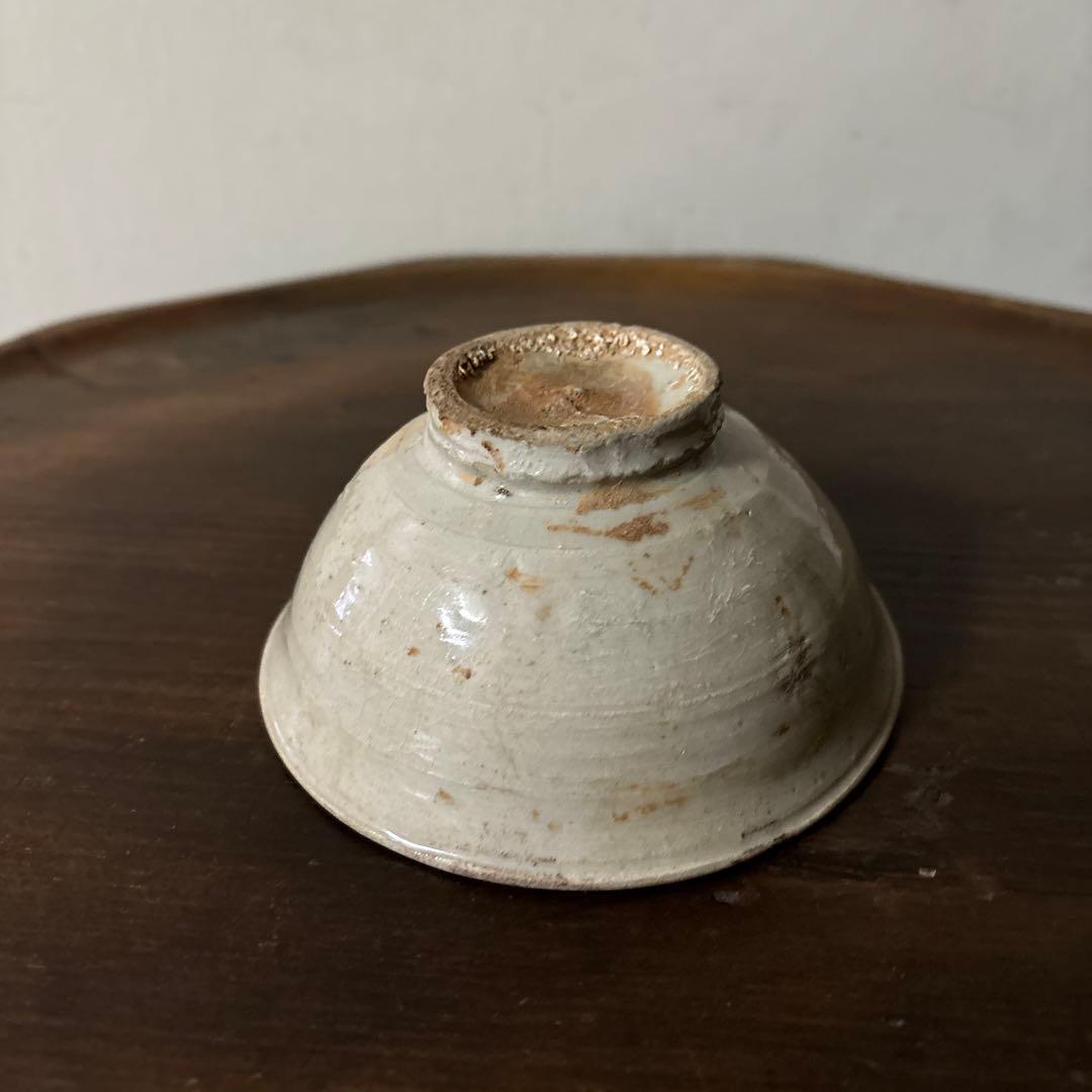李朝小鉢 堅手 白磁 小服茶碗 大盃 韓国アンティーク 古道具 古民芸