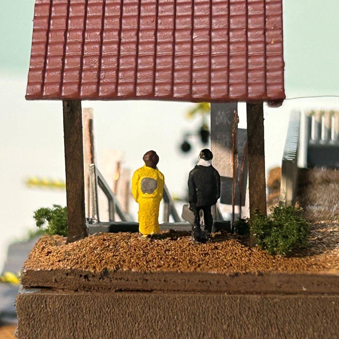 ♥YOU♥様　ご予約品　江ノ電腰越　満福寺と踏切　鉄道ジオラマ　Nゲージ