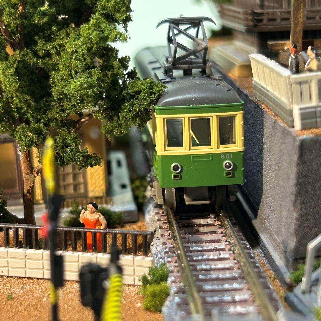 ♥YOU♥様　ご予約品　江ノ電腰越　満福寺と踏切　鉄道ジオラマ　Nゲージ