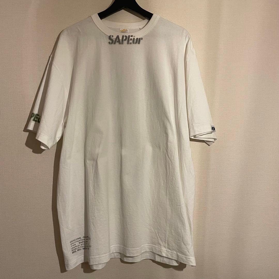 古*屋様 ロッドマン SAPEur サプール Tシャツ XLサイズ 白 緑 - メルカリ