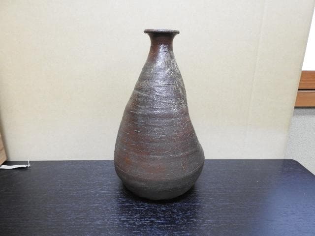 備前舟徳利　保存箱有　MA384