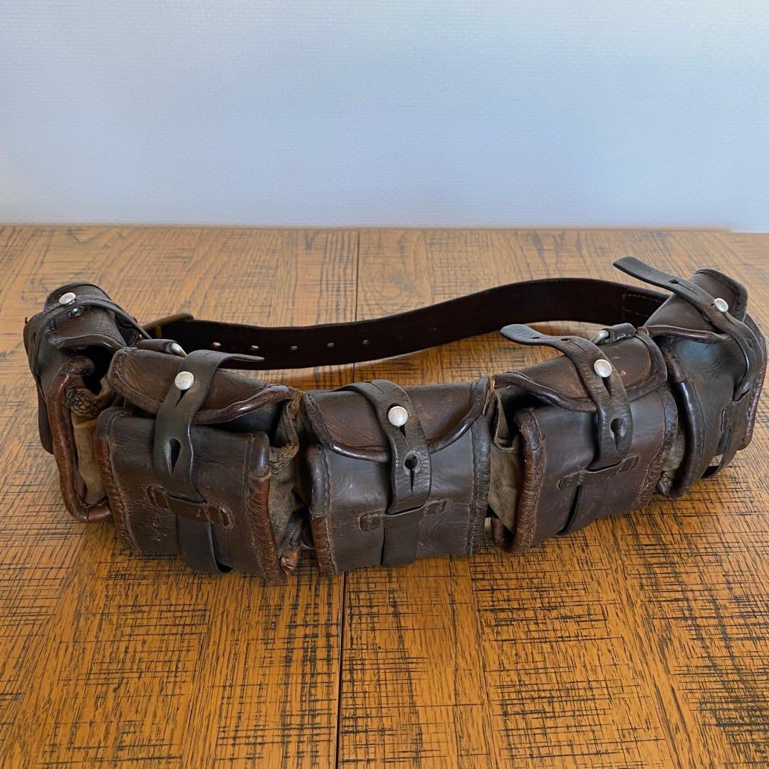 スウェーデン軍 5連 レザー バンダリア カオスポーチPUNK HARDCORE