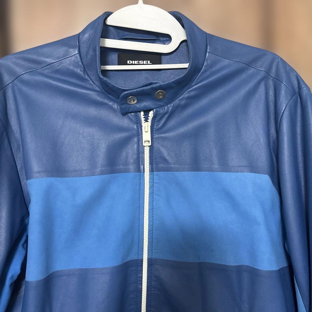 ディーゼル 羊革シングルライダースジャケット サイズXLの通販はau PAY