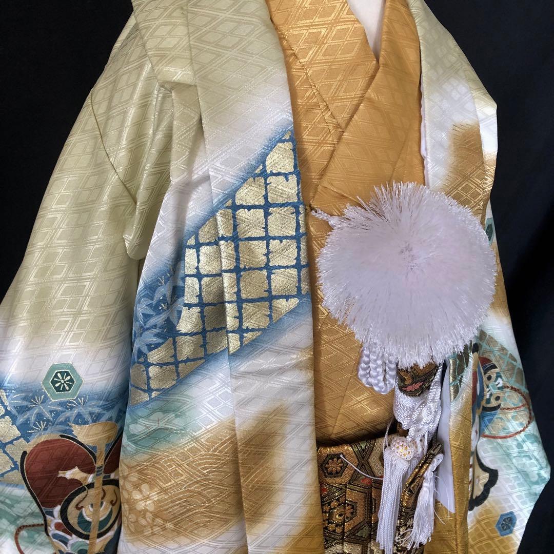 【美品　未使用品】豪華刺繍　七五三 5歳　男の子　逸品　羽織　着物　袴　セット