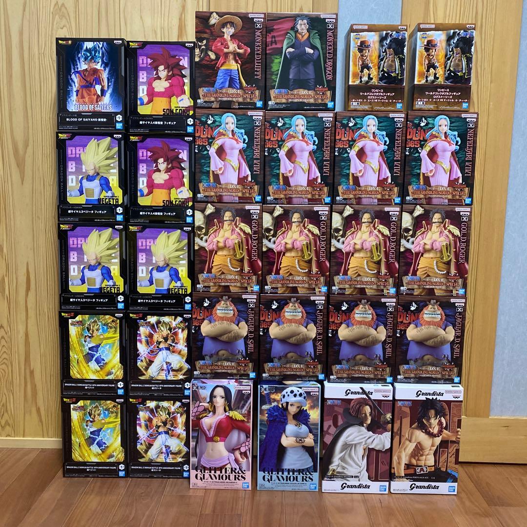 ワンピース ドラゴンボールプライズフィギュアまとめ売り30個セット