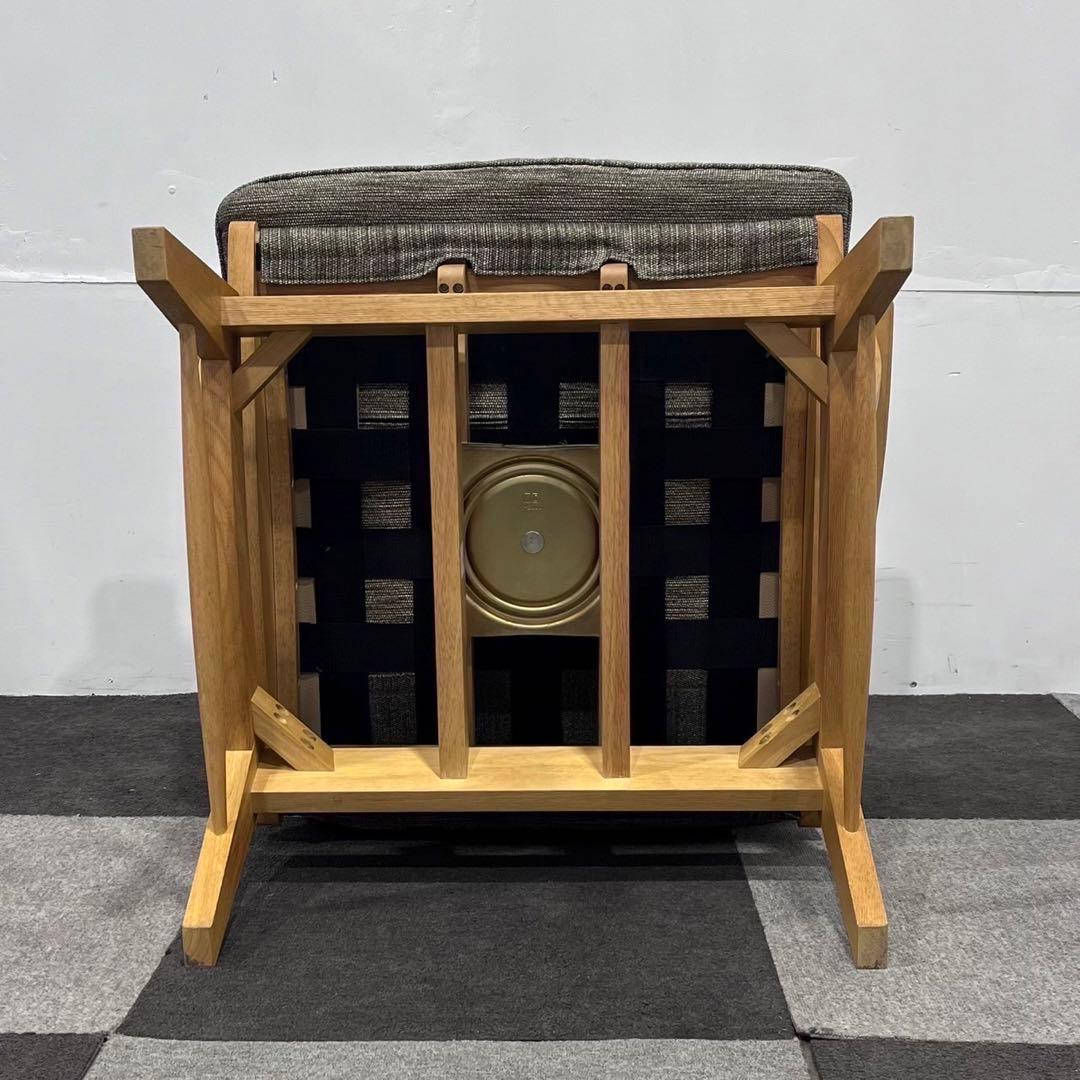 引取限定 ミキモク 雅シリーズ テーブル 回転アームチェア 家具 Ap2031